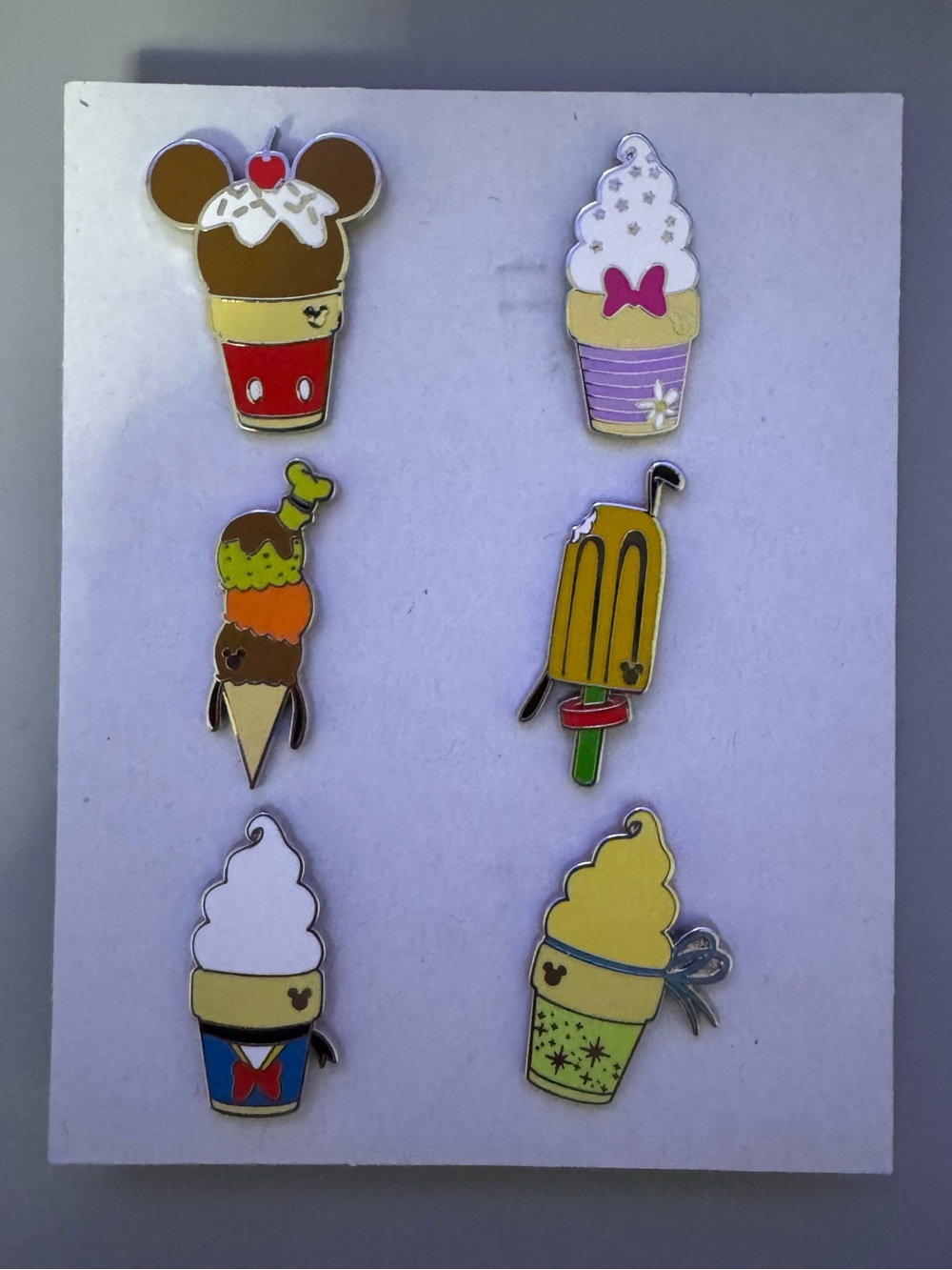 Hidden Mickey 2019 Ice Cream Characters Set